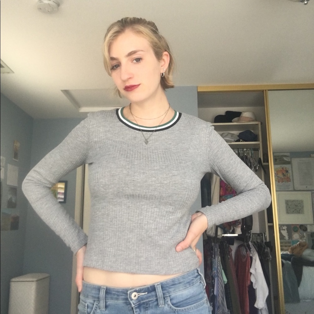 H&M Gray Long Sleeved Tee